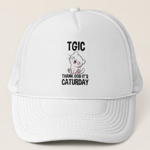 TGIC Gott sei Dank ist Caturday Truckerkappe