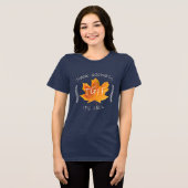 TGIF Danke Güte Es ist Herbst Herbst Leaves Frauen Tri-Blend Shirt (Vorderseite voll)