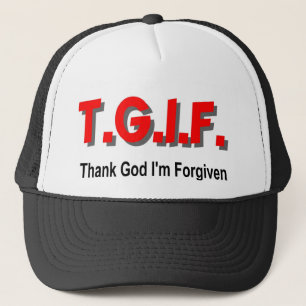 TGIF, danken Gott, den mir christliches Truckerkappe