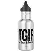 TGIF: Der Tormann ist fantastisch (Hockey) Edelstahlflasche (Links)