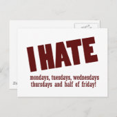 TGIF-Designs Postkarte (Vorne/Hinten)