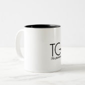 TGIF. Diese Großmutter ist fabelhaft! Zweifarbige Tasse (Vorderseite Links)