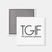 TGIF Diese Oma ist fabelhaft! Magnet (Vorderseite/Rückseite)