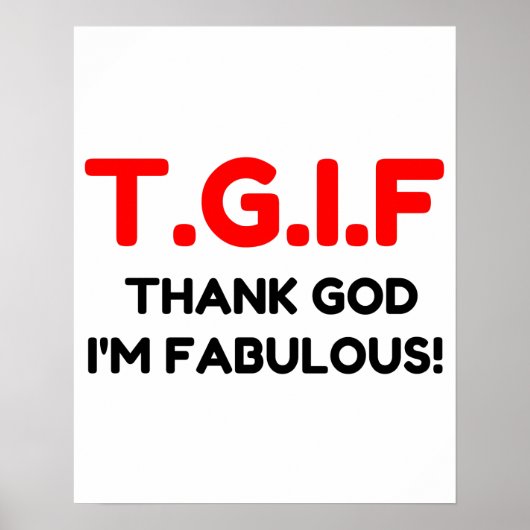 TGIF FABULOUS POSTER (Vorne)
