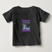 TGIF Hakuna Matata Hands Off Boo Funny Face Baby T-shirt (Vorderseite)