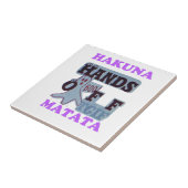 TGIF Hakuna Matata Hands Off Boo Funny Face Fliese (Seite)