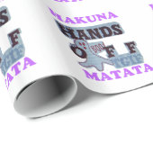 TGIF Hakuna Matata Hands Off Boo Funny Face Geschenkpapier (Rolleneckpunkt)