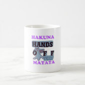 TGIF Hakuna Matata Hands Off Boo Funny Face Kaffeetasse (Mittel)