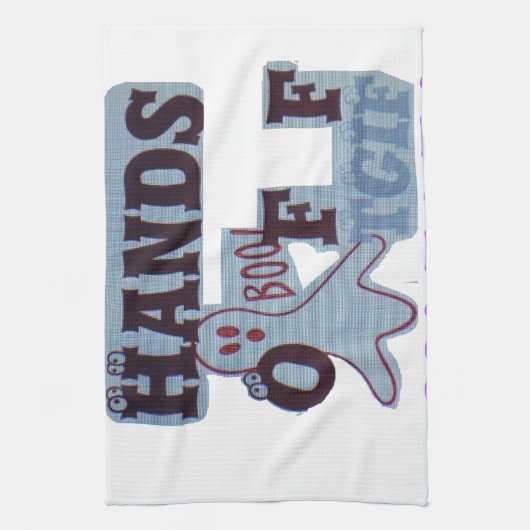 TGIF Hakuna Matata Hands Off Boo Funny Face Küchentuch (Vertikal)