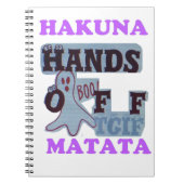 TGIF Hakuna Matata Hands Off Boo Funny Face Notizblock (Vorderseite)