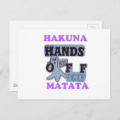 TGIF Hakuna Matata Hands Off Boo Funny Face Postkarte (Vorne/Hinten)