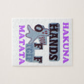 TGIF Hakuna Matata Hands Off Boo Funny Face Puzzle (Horizontal)