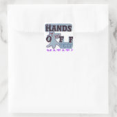 TGIF Hakuna Matata Hands Off Boo Funny Face Quadratischer Aufkleber (Tasche)