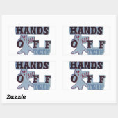 TGIF Hakuna Matata Hands Off Boo Funny Face Rechteckiger Aufkleber (Blatt)