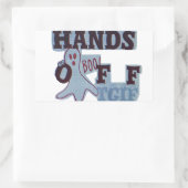 TGIF Hakuna Matata Hands Off Boo Funny Face Rechteckiger Aufkleber (Tasche)