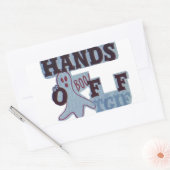 TGIF Hakuna Matata Hands Off Boo Funny Face Rechteckiger Aufkleber (Umschlag)