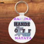 TGIF Hakuna Matata Hands Off Boo Funny Face Schlüsselanhänger (Vorderseite)