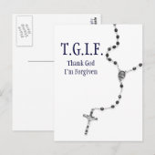 TGIF Rosary Postkarte (Vorne/Hinten)