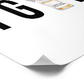 TGIF (Thank God It's Friday) Champagne Bottle Poster (Ecke)