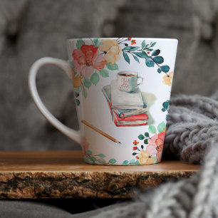 TGIF-Wochenende-Favoriten   Wasserfarben-Illustrat Milchtasse