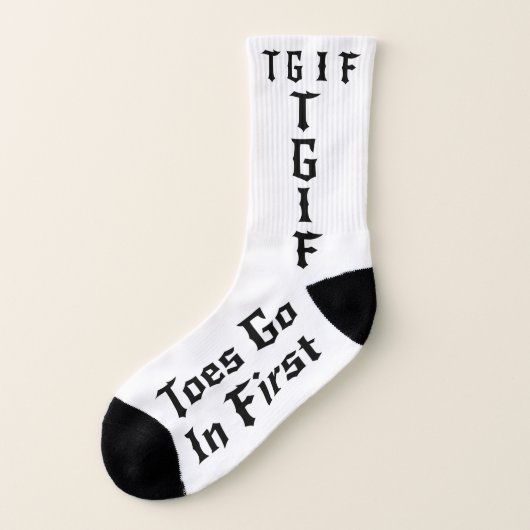TGIF - Zehen gehen herein zuerst Socken (Links - Außen)