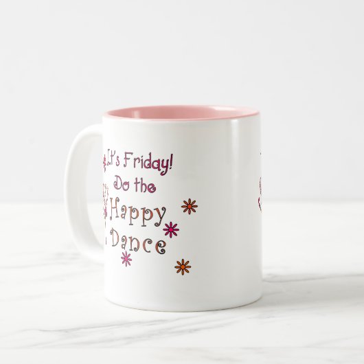 TGIF ZWEIFARBIGE TASSE (Vorderseite Links)