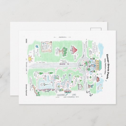 TGP Adventure Map Postkarte (Vorne/Hinten)