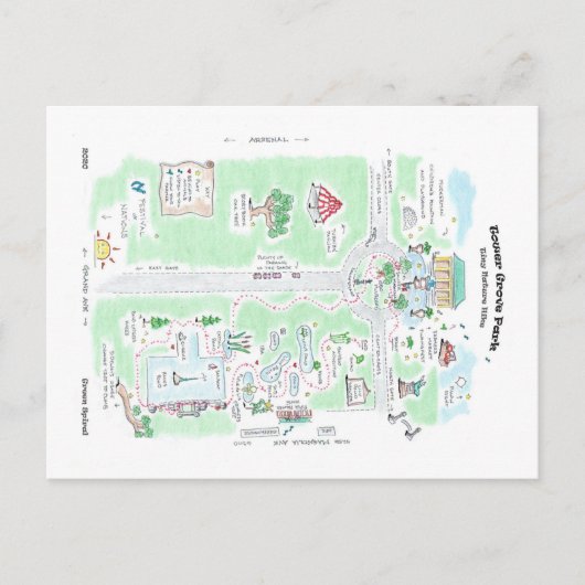 TGP Adventure Map Postkarte (Vorderseite)