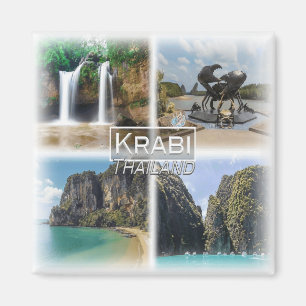 TH0035 Asien, Thailand, Krabi, Kühlschrank Magnet