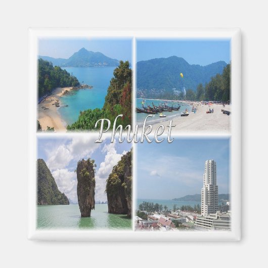 TH004 PHUKET, Thailand, Asien, Kühlschrank Magnet (Vorne)