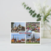 TH Bangkok - Wat Pho - Floating Market - Gran Pala Postkarte (Stehend Vorderseite)