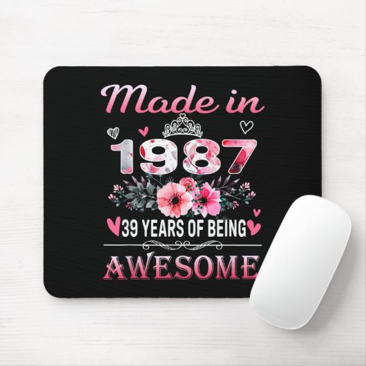 &#; th Birthday Made In 1987 &#; Years Of Being A Mousepad (Mit Mouse)