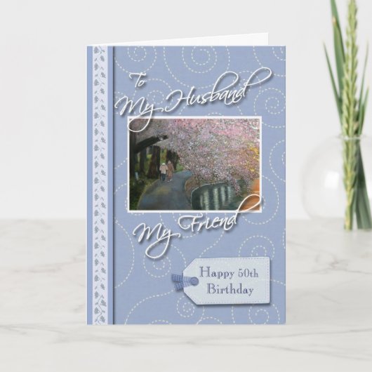 __th Birthday - Mein Mann, Freund Karte (Vorderseite)