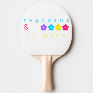 TH@DDEU$ & CRIM$ON TISCHTENNIS SCHLÄGER