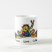 th_frogg, Friedens… Liebe-… Kaffee Kaffeetasse (Mittel)