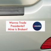th_nobama, wollen, um Präsidenten zu handeln? Autoaufkleber (Auf Auto)