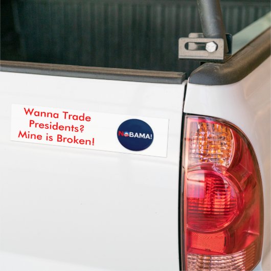 th_nobama, wollen, um Präsidenten zu handeln? Autoaufkleber (Auf Lkw)