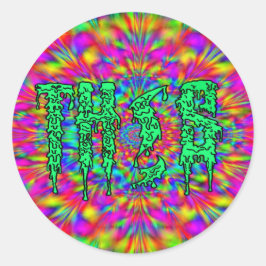 TH!S-Logo-Trippy-Aufkleber Runder Aufkleber