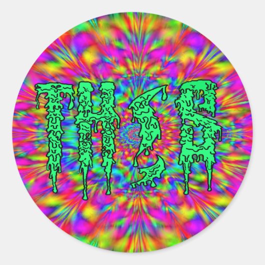 TH!S-Logo-Trippy-Aufkleber Runder Aufkleber (Vorderseite)