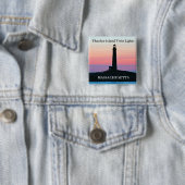 Thacher Island Twin Lights, Massachusetts Button (Beispiel)