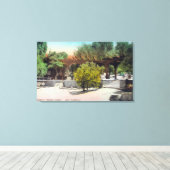 Thacher School Pergola ViewOjai, CA Leinwanddruck (Insitu (Holzboden))