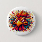 Thad the Mad Rooster Button (Vorderseite)