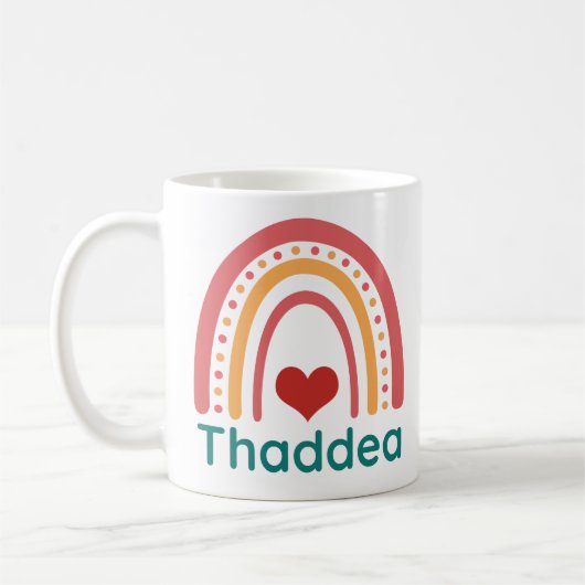 Thaddea Vintage Boho Regenbogen Kaffeetasse (Links)