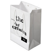 thaddeus & crimson mittlere geschenktüte (Vorderseite Schrägansicht)