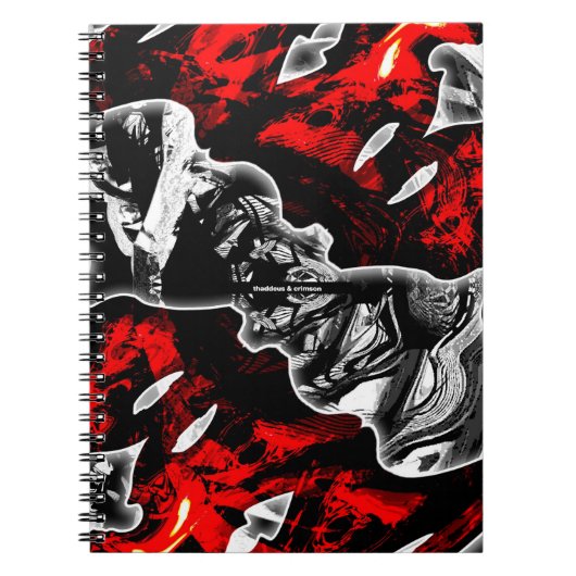 thaddeus & crimson notizblock (Vorderseite)
