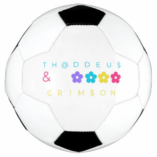 Thaddeus & Crimson $THCBand Designer Merchandise Fußball