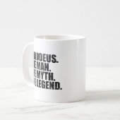 Thaddeus Name,Thaddeus Der Mann Der Mythos Die Leg Kaffeetasse (Vorderseite Links)