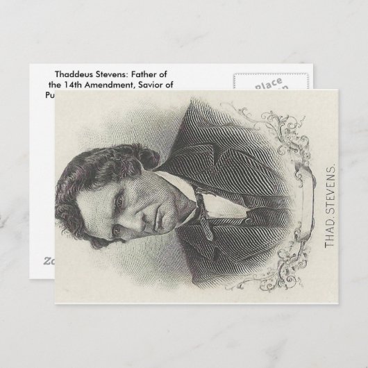 Thaddeus Stevens Postkarte (Vorne/Hinten)