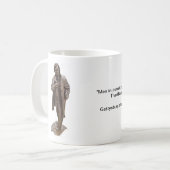 Thaddeus Stevens Statuentasse und Stevens Zitat Kaffeetasse (Vorderseite Links)