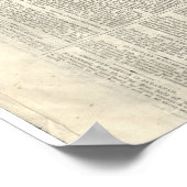 Thaddeus Stevens stirbt, New York Tribune 8/14/186 Poster (Ecke)